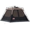 Coleman Camping Tent with Instant Setup, 4 Person Weatherproof Tent with WeatherTec Technology, Double-Thick Fabric