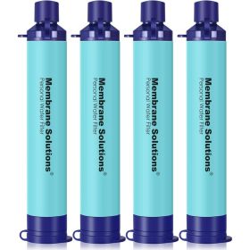 Membrane Solutions Straw Water Filter, Survival Filtration Portable Gear, Emergency Preparedness, Supply for Drinking Hiking