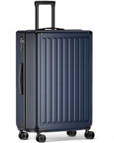 28 Inch Checked Travel Luggage with TSA Lock&Spinner Wheels, ABS+PC Hardside Lightweight Suitcase