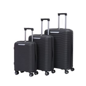 2303BLack Hardside Luggage Sets 3 Pieces, Expandable Luggages Spinner Suitcase with TSA Lock Lightweight Carry on Luggage 19inch 23inch 27inch