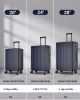 28 Inch Checked Travel Luggage with TSA Lock&Spinner Wheels, ABS+PC Hardside Lightweight Suitcase