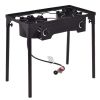 150000 BTU Double Burner Outdoor Stove BBQ Grill