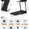 Foldable Treadmill with Incline, Folding Treadmill for Home Electric Treadmill Workout Running Machine, Handrail Controls Speed, Pulse Monitor,APP