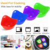 4 Pack Egg Poachers Silicone Egg Poaching Cups Non-Stick Poached Egg Maker for Microwave Stovetop Egg Cooking