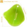 4 Pack Egg Poachers Silicone Egg Poaching Cups Non-Stick Poached Egg Maker for Microwave Stovetop Egg Cooking