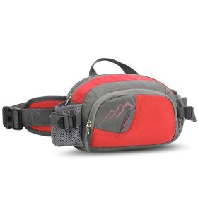 Outdoor Sports Waist Pack for Women and Men (Color: Red, Type: Sports Bag)