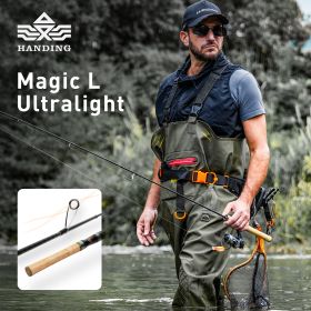 HANDING 78g Magic L Micro BFS Fishing Rod Carbon Fishing Rod Lure Weight 1-8g FUJI¬Æ O+A Guide Rings UL/L Casting Rod for Trout (length: Spinning-1.68m-L)