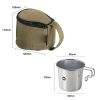 Camp Kitchen Supplies with Cup Bag for Outdoor Adventures